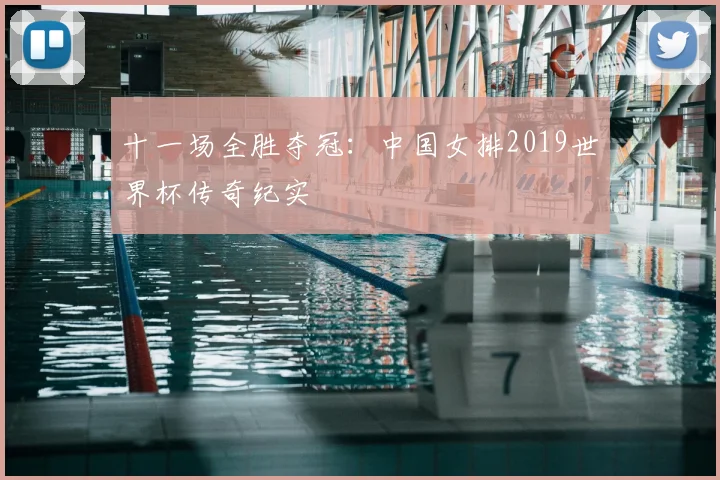 十一场全胜夺冠：中国女排2019世界杯传奇纪实